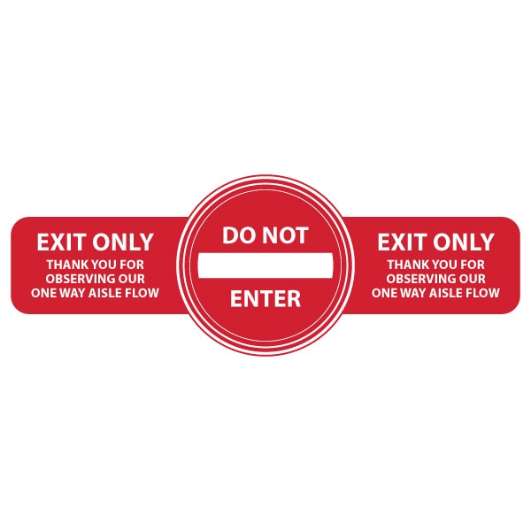 Identity Group EXIT Only, Do Not Enter 8635
